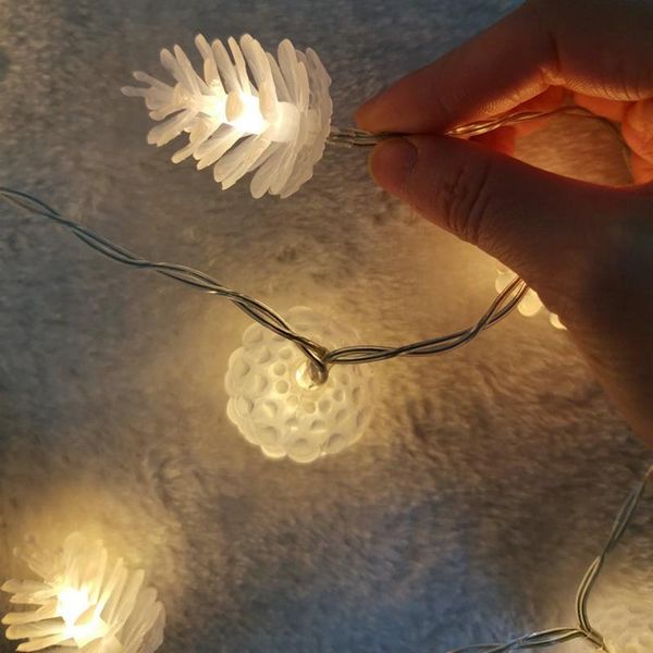 

party decoration pine cone-shaped light string for holiday activities