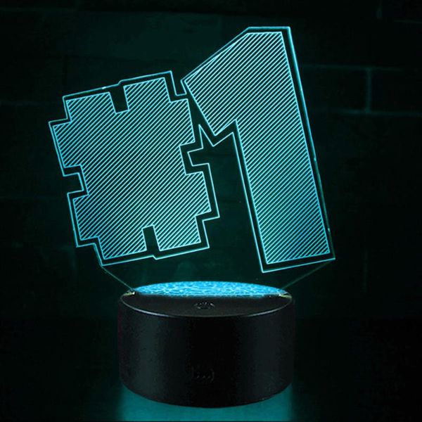 

night lights 3d lamp16colors7touch switch table desk light lava lamp acrylic illusion room atmosphere lighting game fans gift all skins