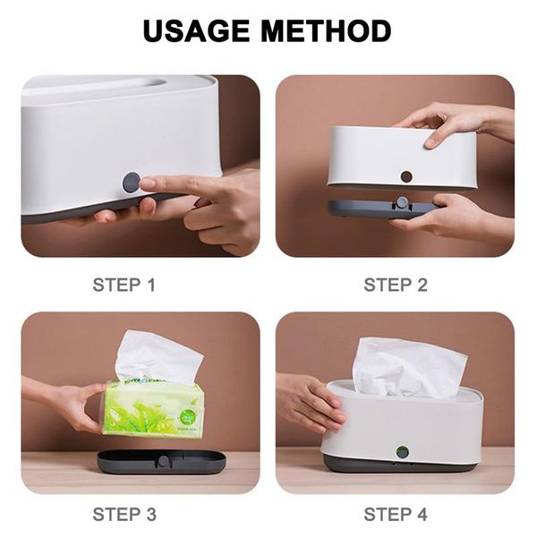 

tissue boxes & napkins nordic style box home car removable canister plastic storage dnj998