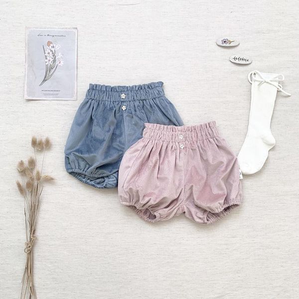 

shorts velvet bloomers toddler brand baby girl pp boutique clothing 2021 autumn winter girls clothes diaper cover for, Black