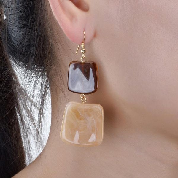 

dangle & chandelier jerollin fashion bohemian 12 color resin earrings for women statement accessories wholesale drop earring, Silver