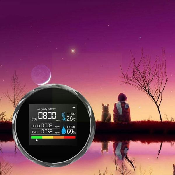 

smart automation modules portable co2 detector indoor air quality monitor meter tvoc gas sensor humidity toxic detection formaldehyde temper