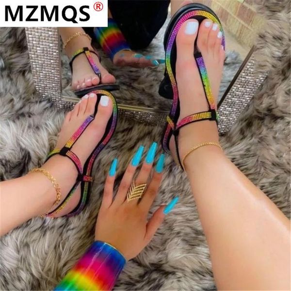 

2021 summer fashion women's sandals rhinestone comfortable casual sandals retro buckle outdoor beach sandalias de mujer, Black