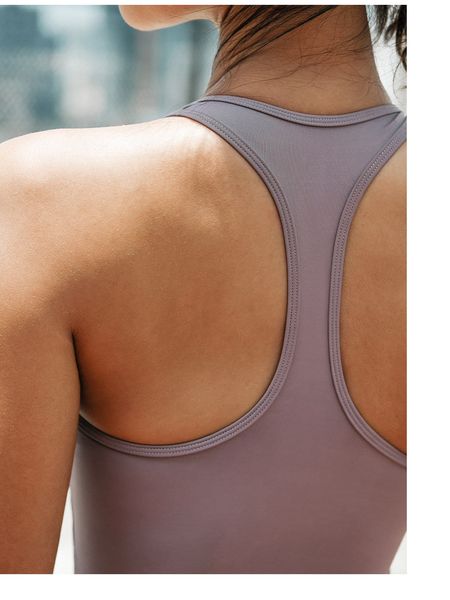 

women sleeveless h back sports vest gym tank with padded yoga t-shirts fitness sports shirt quick dry running sportswear, White;red