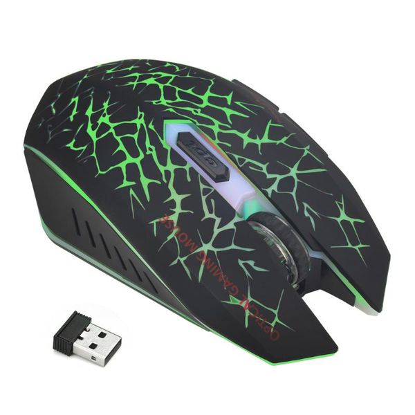 

rechargeable wireless silent led backlit usb optical ergonomic gaming mouse low noise deskoffice entertainment lapsilent