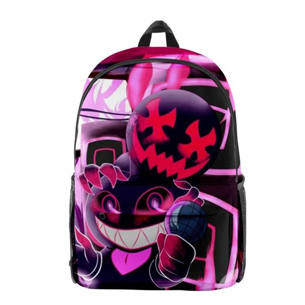 

backpack friday night funkin men women fabric oxford school bag high capacity teenager girls child travel