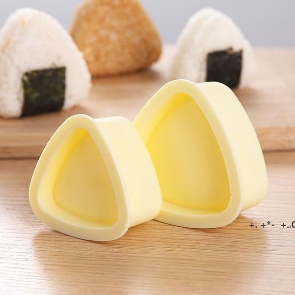 Moldes de cozimento grandes e pequenos triangulares riaculares moldes moldes de sushi arroz infantil bento bento diy algas marinhas arroz com colher gcb14538