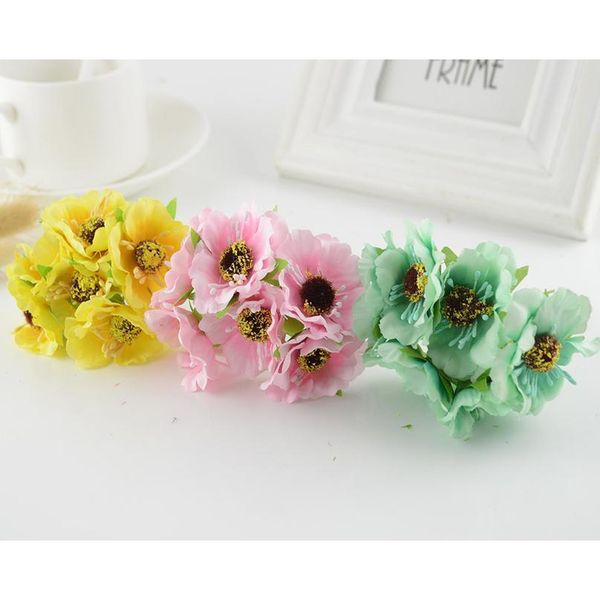 

6pcs silk stamen cherry christmas wreath decoration for home wedding new year fake plastic diy garlands gifts artificial jlluzx