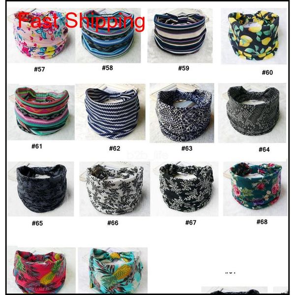 

99styles women knotted wide headband floral stripes yoga headwrap cross stretch sports hairband turban head ban qyloqk homes2007, Silver