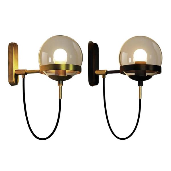 

wall lights modern lighting bathroom indoor cage light fixture glass shade