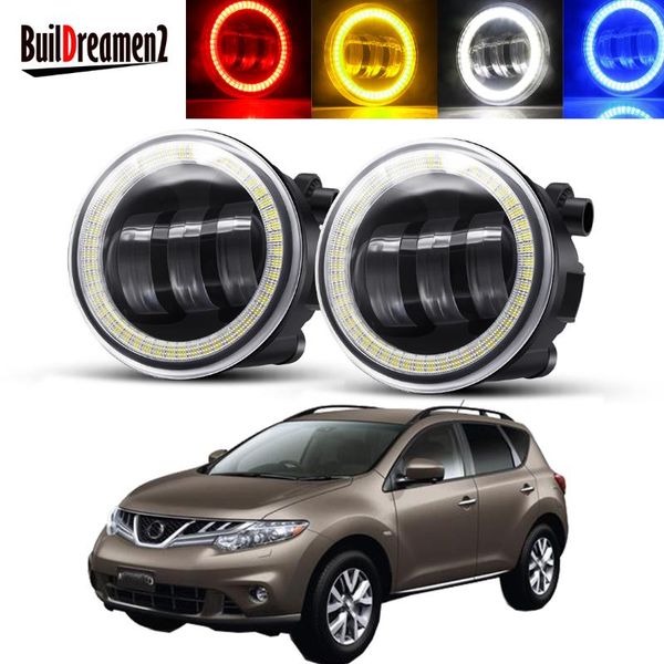 

other lighting system 2 x angel eye fog light assembly for murano ii (z51) 2008-2014 car led lens drl daytime running lamp 30w 6000lm