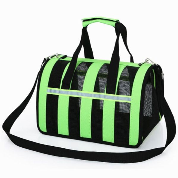 

dog car seat covers pet bag outing carry foldable mesh breathable portable messenger toy accessory