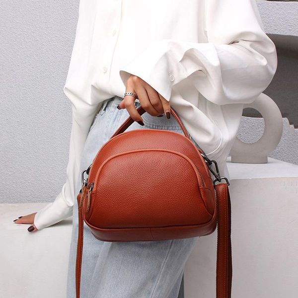 

evening bags 100% genuine leather women shoulder bag crossbody for luxury handbags first layer cowhide female messenger