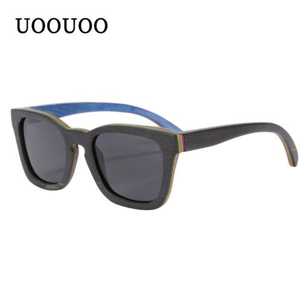 

polarized wood sunglasses women men bamboo glasses full skateboard wooden frame glasses shades lunette oculos comfort eyewear, White;black
