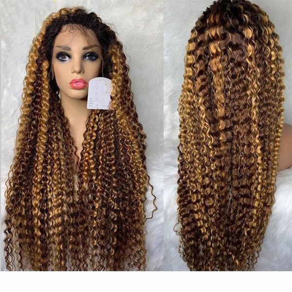 

4x4 human hair lace front wigs highligh straight 180% lace frontal wigs kinky curly lace wigs, Black;brown