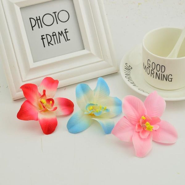 

artificial flower silk butterfly orchid heads fake home wedding decoration diy wreath flower wall stamens for han jllunv