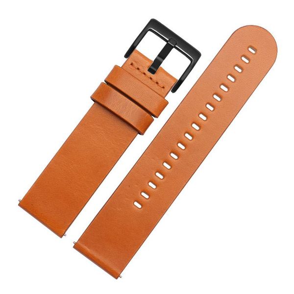 

watch bands beafiry band 20mm 22mm leather quick release straps watchbands for men women wirstband brown black, Black;brown