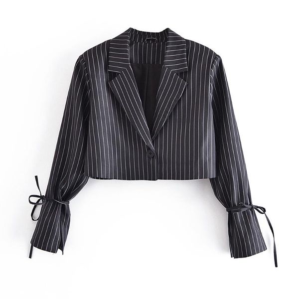 

women's suits & blazers jcÂ·kilig 2021 solid stripe lace up suit w66189r, White;black