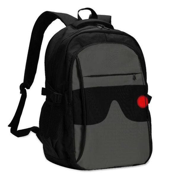 

backpack terminator backpacks cycling runner print aesthetic charger usb bags