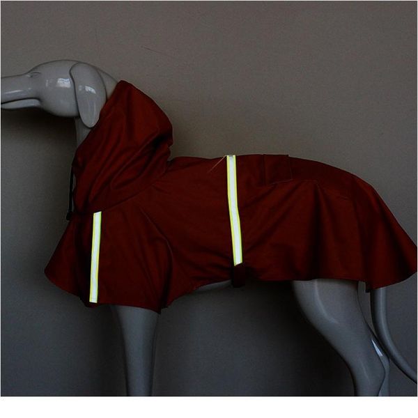 

dog raincoat waterproof clothes with reflective strip pet dog puppy rain coat cloak costumes clothes for dogs pet jllnza