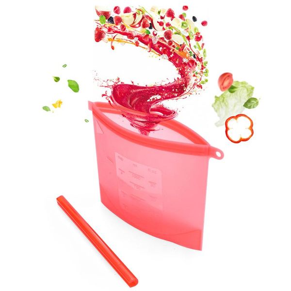 

food savers & storage containers reusable silicone vacuum packaging preservation bag is safe and environmentally friendly
