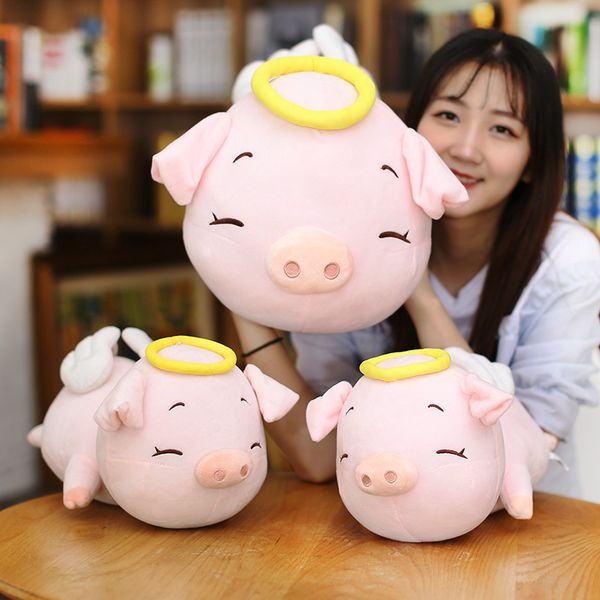 

creative cartoon angel pig pillow pig doll pig doll plush toy papa gift girl