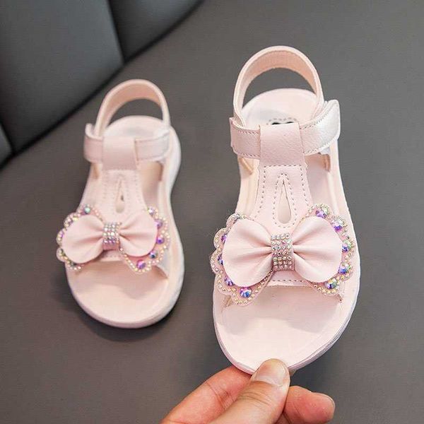 

pink sandals kids shoes for girl toddler style in summer s 210712, Black;red