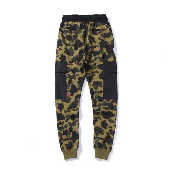 

new mens pants designer jogger track pants fashion brand jogger clothing side stripe drawstring trousers men brand sport pants ap, Black