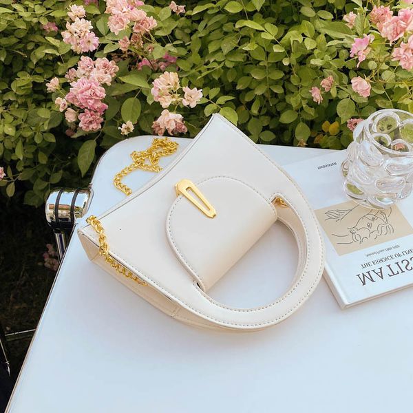 

textured hourglass bag fashion handbag simple one shoulder messenger 2021 new chain diana women's