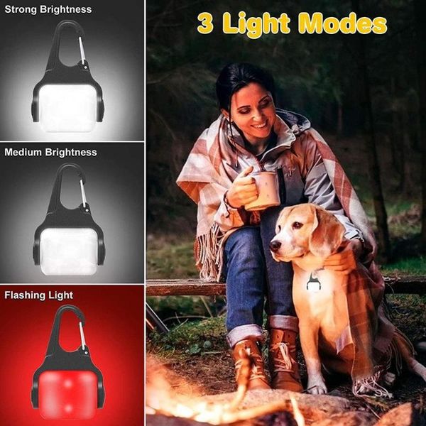 

portable lanterns mini waterproof tent light camping super bright warm usb rechargeable small hanging