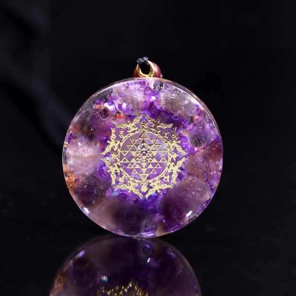 

orgon energy pendant amethys chakra necklace the stone of wisdom guards love wicca jewellery charms for women reiki, Silver