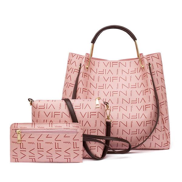 

bag women 2021 style child mother multi piece set fashion women's bag embossed shoulder hand