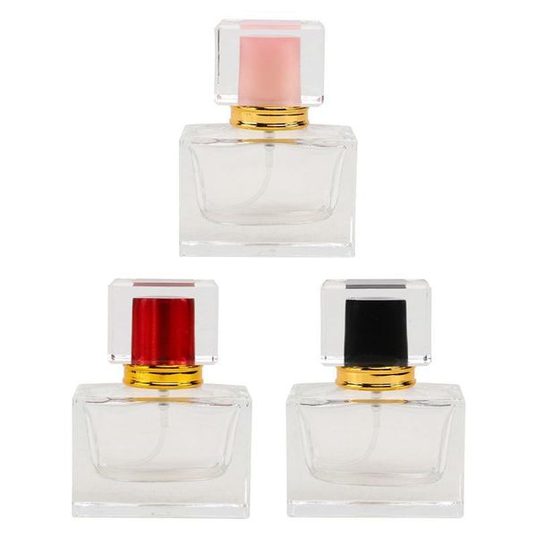 3pcs 30ml Parfum Bouteille Fine Brume Atomiseur Pulvérisateur Rechargeable Petit Récipient