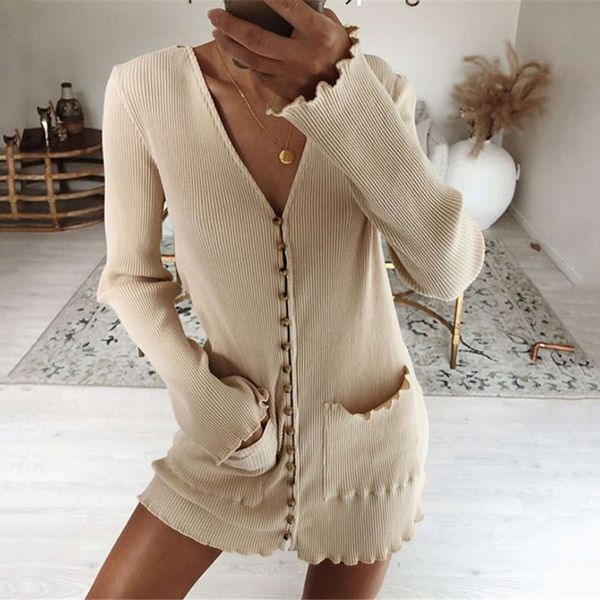 

long drs 2021 solid autumn new men's sve v-neck lace skirt, Black;gray