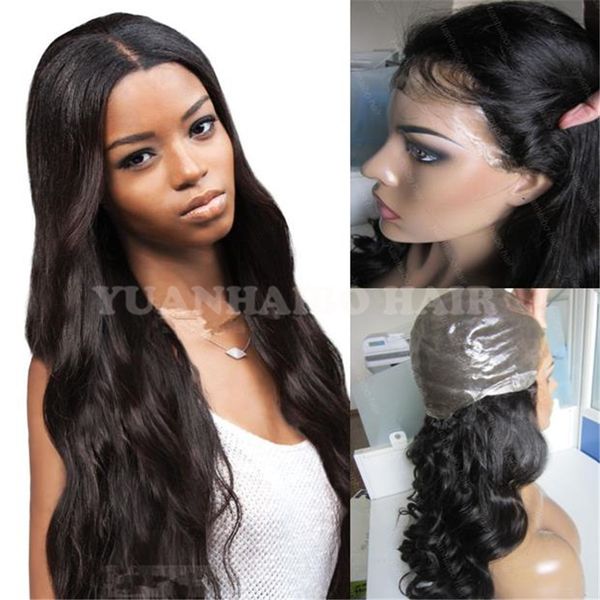 

fashion 1b mongolian wavy hair 100 human hair silicone full thin skin wig ing, Black;brown