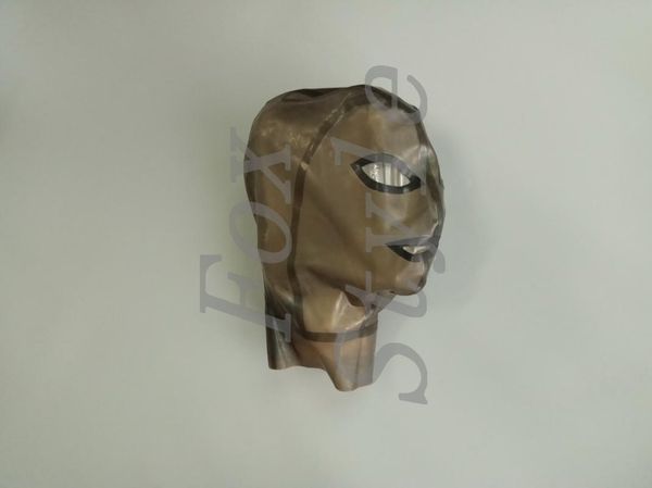 

party masks transparent black latex head hood