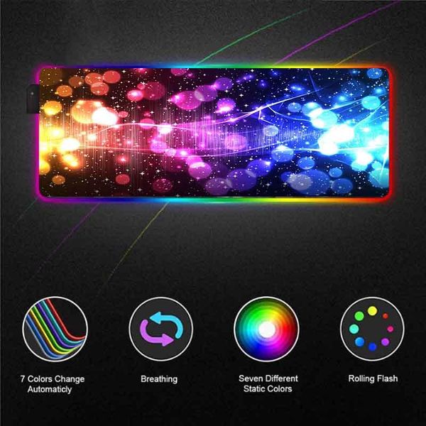 

mouse pads & wrist rests xgz colorful big pad led color light rgb game mousepad deskwith backlight usb 40x90/30x35 cm