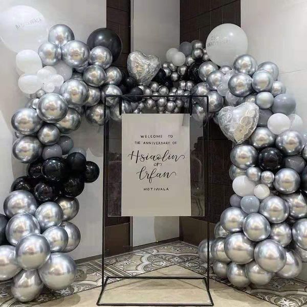 

5000pcs/lots 5 inch 10 inch gold silver metallic latex balloons metal chrome balloon wedding decorations birthday party supplies