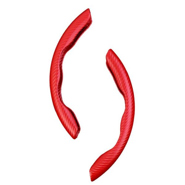 

steering wheel covers carbon fiber cover leather 2pcs universal non-slip for