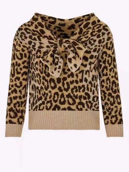 

sweater women design women's classic designer jacquard knitting v-neck leopard sweaters knittings long sleeve fashion casual knitting, White;black