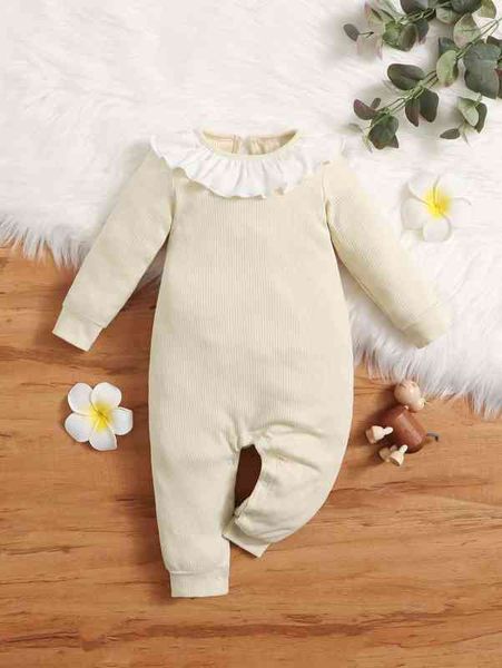 

baby keyhole back ruffle detail jumpsuit she, Blue