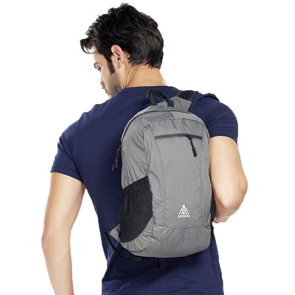 

outdoor bags 15l nylon waterproof collapsible backpack women's men's daily walking travel portable comfort lightweight bag