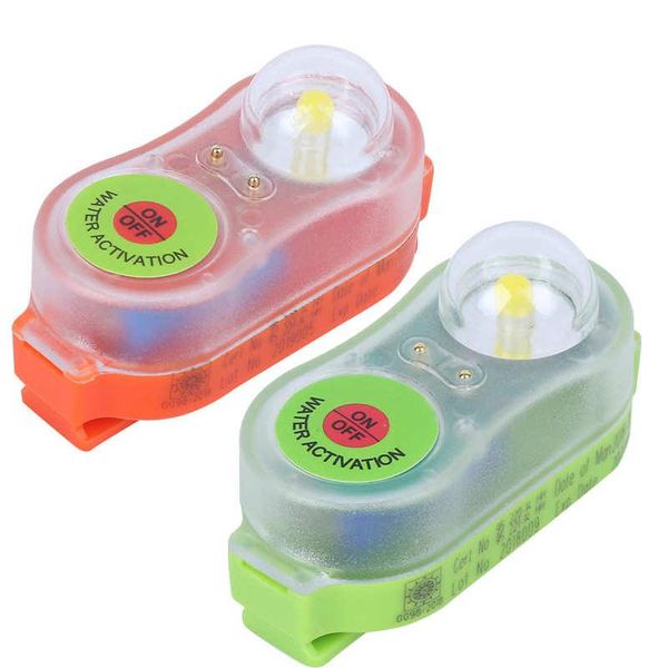 

pool & accessories life jacket light surfing vest led lithium lamps seawater self-lighting saving conspicuous attract