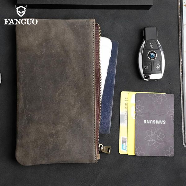 

wallets cowhide clutch bag genuine leather wallet phone holder coin purse mini money women bags for business travel, Red;black