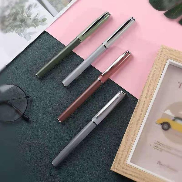 

wing sung molandi fountain pen plastic ink pen f nib silver clip business stationery office school supplies writing