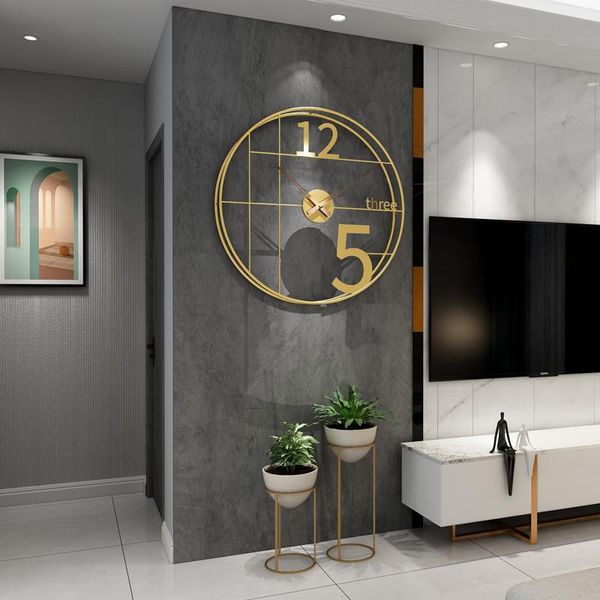 

hanging large wall clock elegant classic gold modern design wall clocks creative orologio da parete home decoration ea60wc