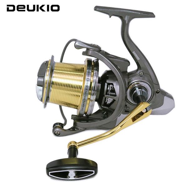 

deukio water resistance spinning reel 8000 10000 12000gear ratio 4.7:1 reels carretilhas de pesca fishing reel bass pike fishing