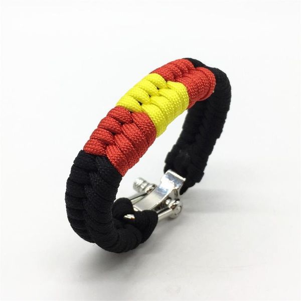 

outdoor gadgets style 550 paracord ribbon brazilian jiu-jitsu bracelet