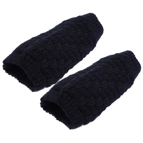 

elbow & knee pads 1 pair fashionable keep warm kneecap delicate knitting sleeve for decor, Black;gray