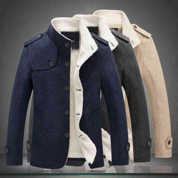 

70% off outlet online winter men's jacket fashion casual plus fleece thick coat outdoor warm male plus size clothing m-6xl drop ship, Black